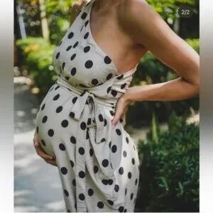 Hatch Maternity - Shay Jumpsuit Polka Dot